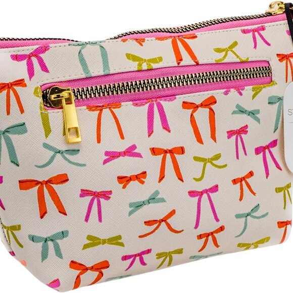 Elegant Water-Resistant Vegan Leather Cosmetic Clutch - Travel Makeup Organizer - Picture 4 of 5